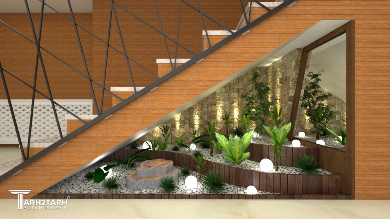 تبدیل زیر پله به باکس گل