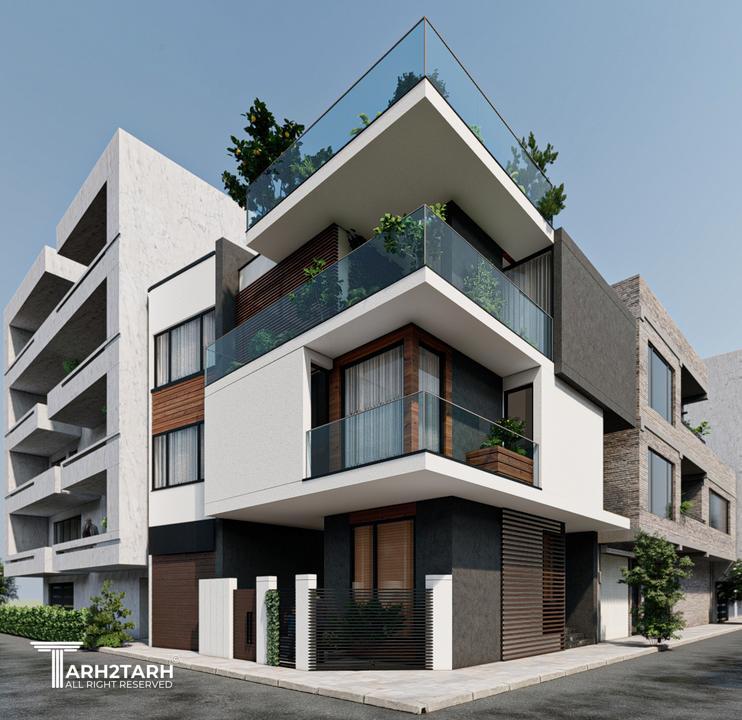 طراحی نما شهرک اماکن