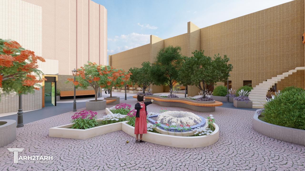 محوطه شمالی بیمارستان