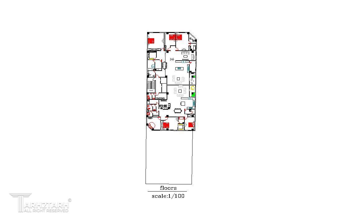 پلان مبلمان طبقات