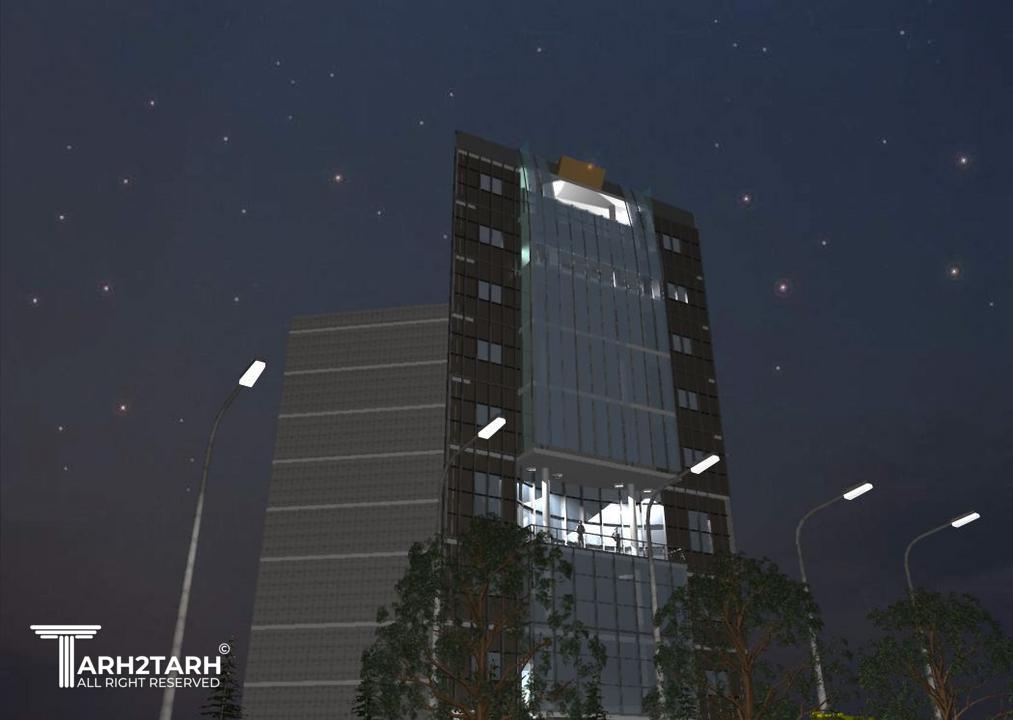 طراحی نمای مرکز تجاری در کرج