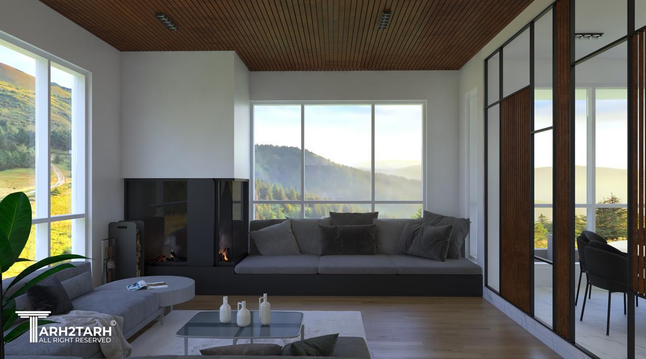 فضای نشیمن در طبقه اول