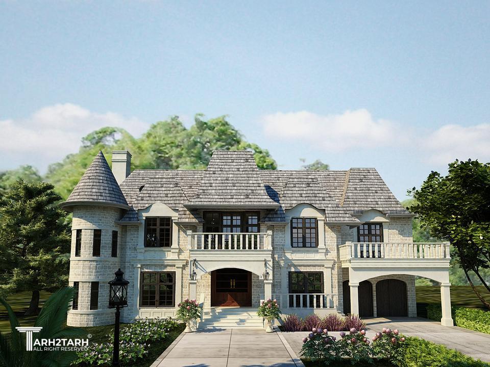 نمای اصلی ویلا