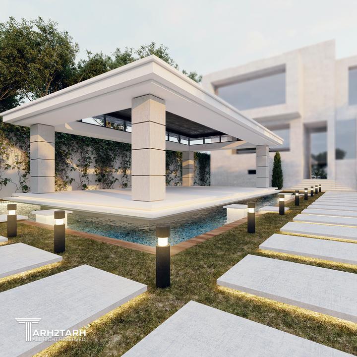 طراحی فضای سبز باغ ویلای قزوین