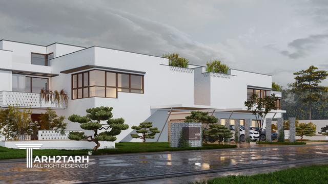 توده گذاری ویلاها و طراحی ساختمان مشاعات شهرک تنیاتاون 