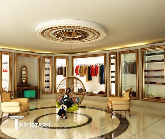 طراحی اتاق لباس 
