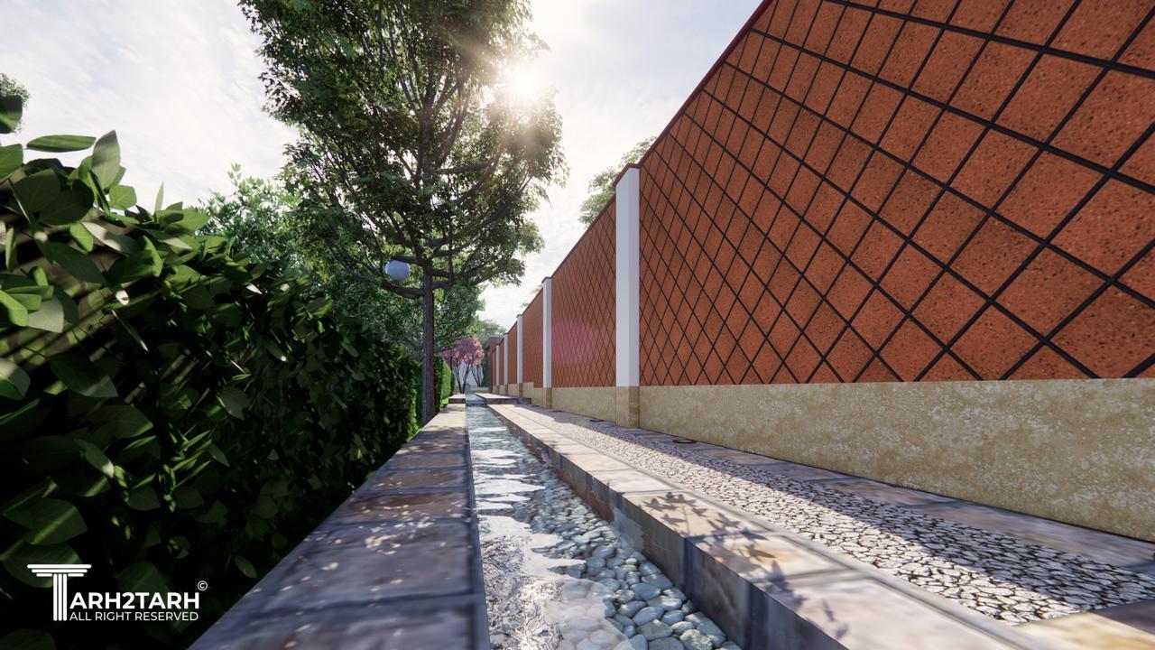 پیاده راه دور باغ - طرح