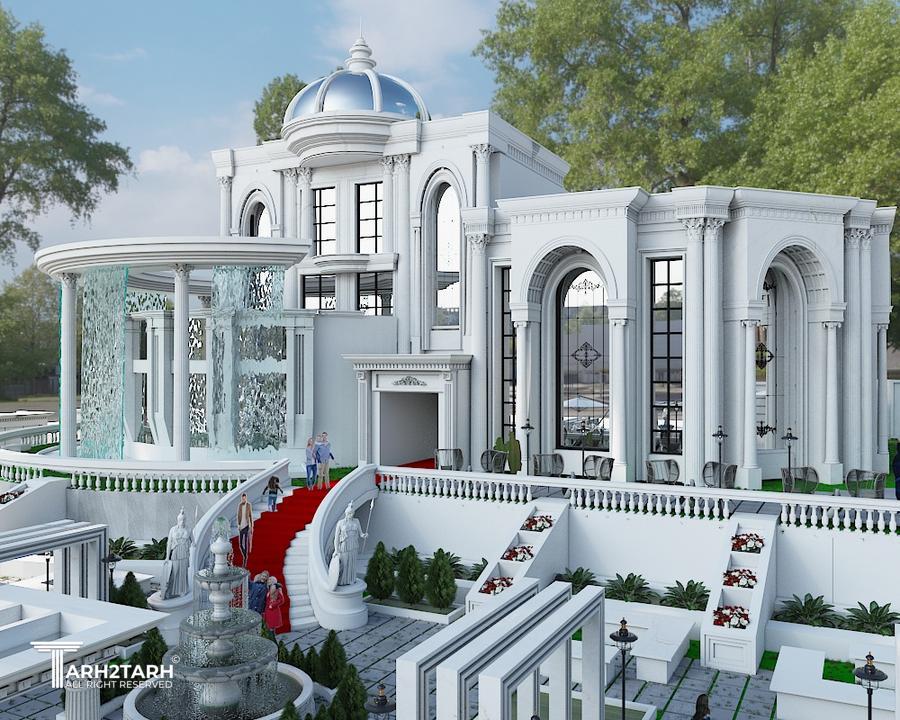 طراحی نما عمارت شن زار