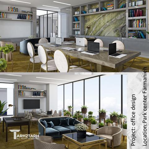 طراحی داخلی واحد اداری در پارک سنتر فرمانیه