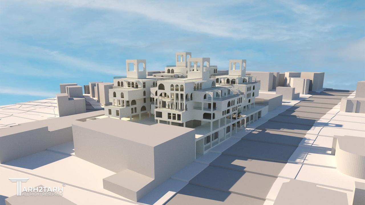 طراحی مجتمع مسکونی با الهام و باز تعریف معماری سنتی مناطق کویری ایران