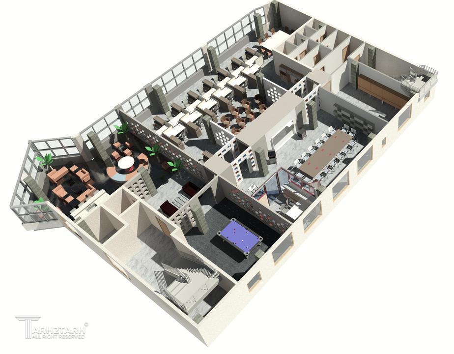 برش سه بعدی پلان