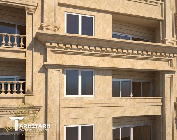 طراحی نمای مجتمع 50 واحدی