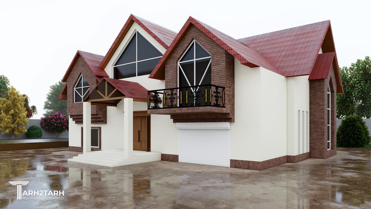 طراحی ویلا شیروانی