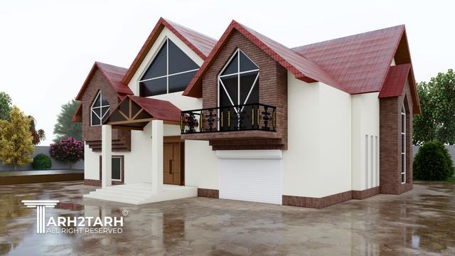 طراحی ویلا شیروانی