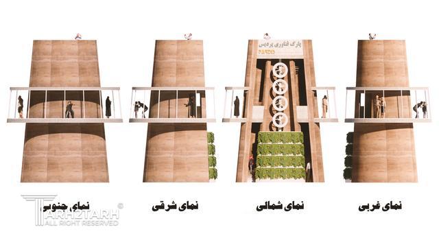 طراحی اِلِمان معرفی منطقه بین المللی نوآوری ایران
