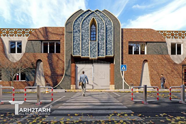 طراحی نما مجتمع آموزشی رهیار