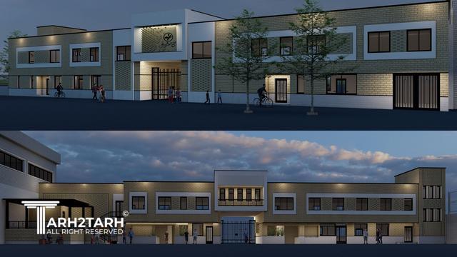 طراحی نمای مجتمع آموزشی رهیار