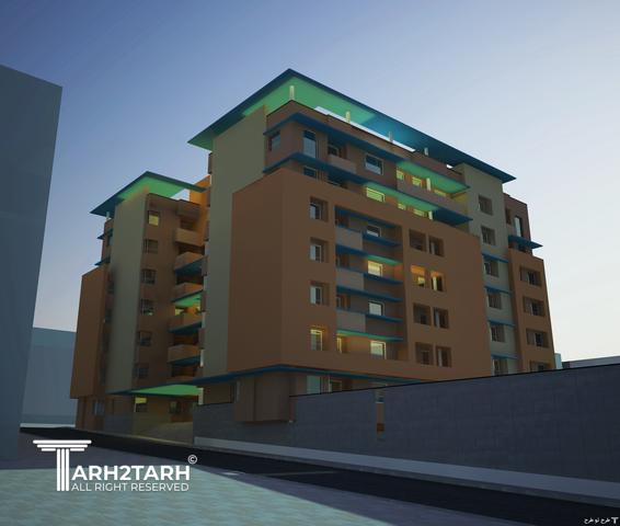 طراحی نما ساختمان اطلس