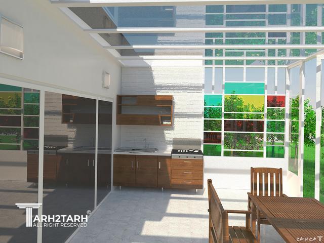 طراحی تراس ویلای دریاکنار