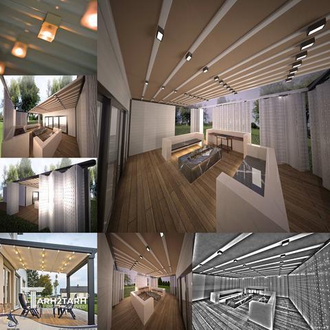 طراحی تراس ویلای دریاکنار