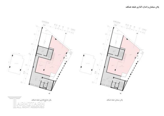 طراحی نما و پلان ساختمان تجاری اداری طالقانی