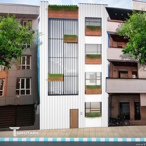 پروژه طراحی نما و پلان  دربند