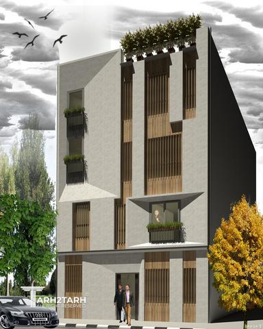 پروژه طراحی نما و پلان  دربند