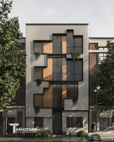 پروژه طراحی نما و پلان  دربند