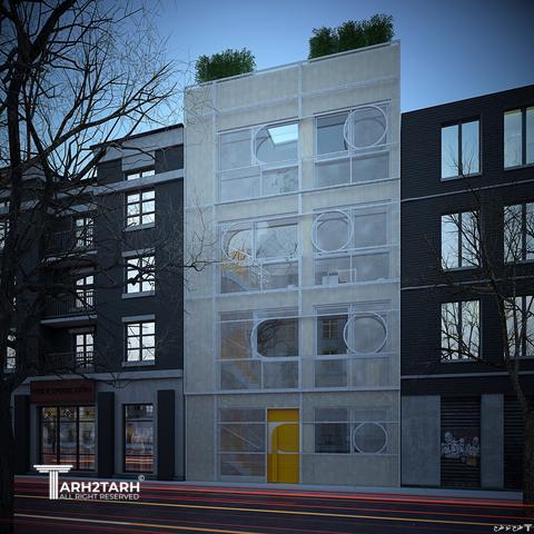 پروژه طراحی نما و پلان  دربند