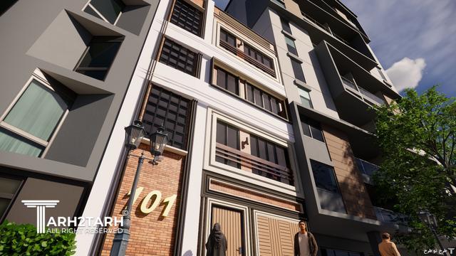 پروژه طراحی نما و پلان  دربند