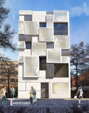 پروژه طراحی نما و پلان  دربند