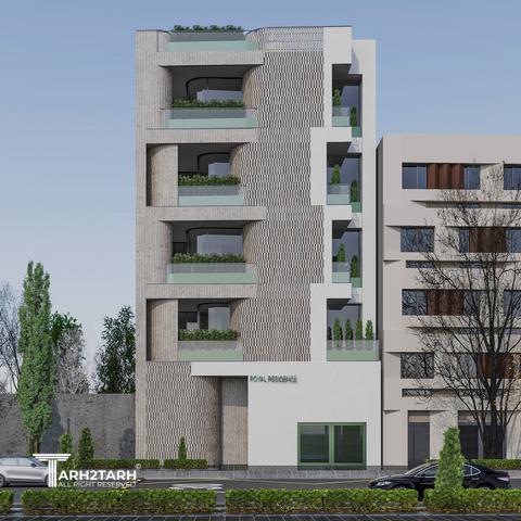 طراحی پلان و نما رویال رزیدنس رفسنجان