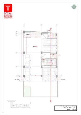 طراحی پلان و نما رویال رزیدنس رفسنجان