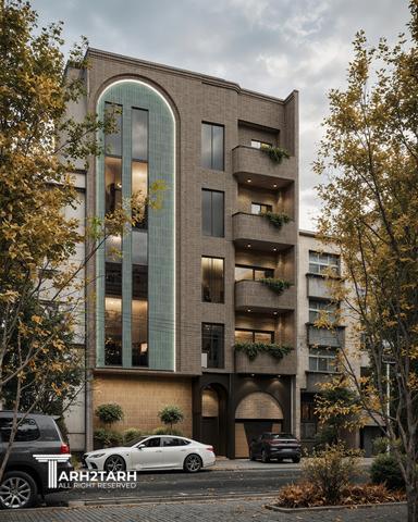 طراحی پلان و نما رویال رزیدنس رفسنجان