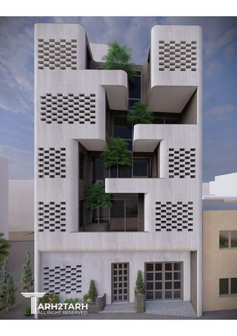 طراحی پلان و نما رویال رزیدنس رفسنجان