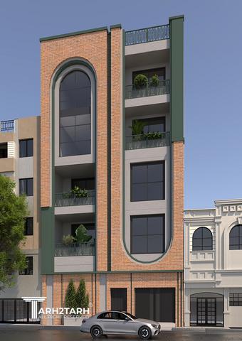 طراحی پلان و نما رویال رزیدنس رفسنجان