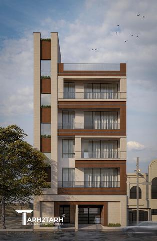 طراحی پلان و نما رویال رزیدنس رفسنجان