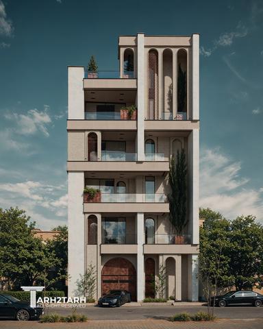 طراحی پلان و نما رویال رزیدنس رفسنجان