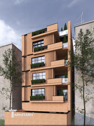 طراحی پلان و نما رویال رزیدنس رفسنجان