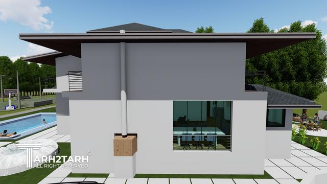 طراحی ویلا مزرعه