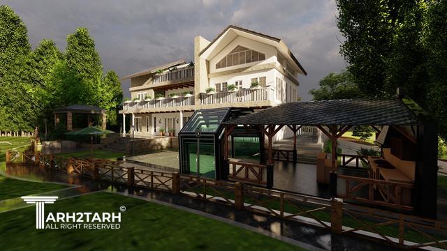 طراحی ویلا مزرعه