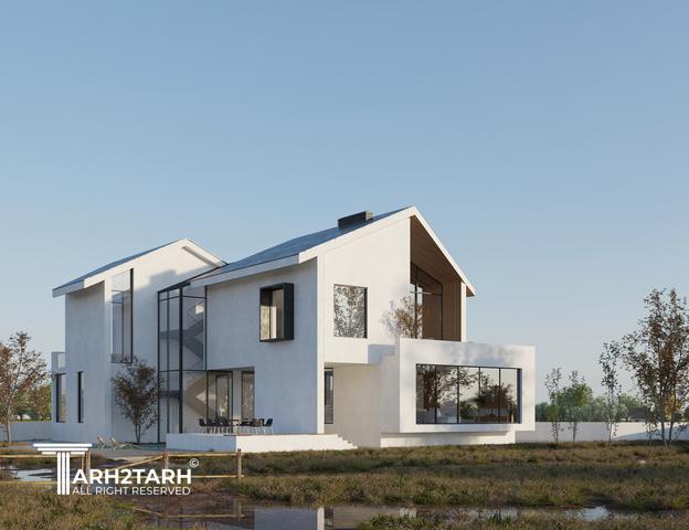 طراحی ویلا مزرعه