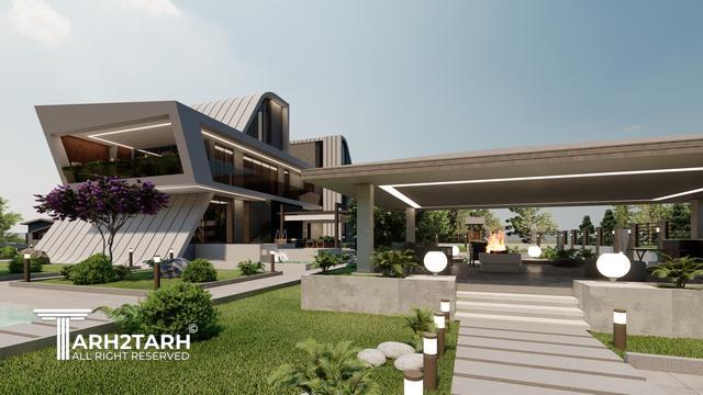 طراحی ویلا مزرعه