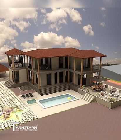 طراحی ویلا مزرعه