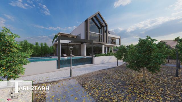 طراحی ویلا مزرعه