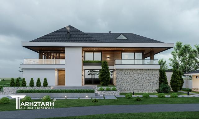 طراحی ویلا مزرعه