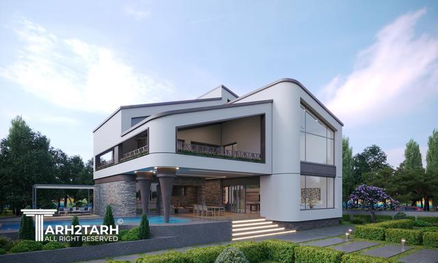 طراحی ویلا مزرعه