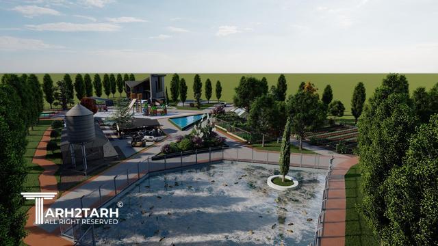 طراحی ویلا مزرعه