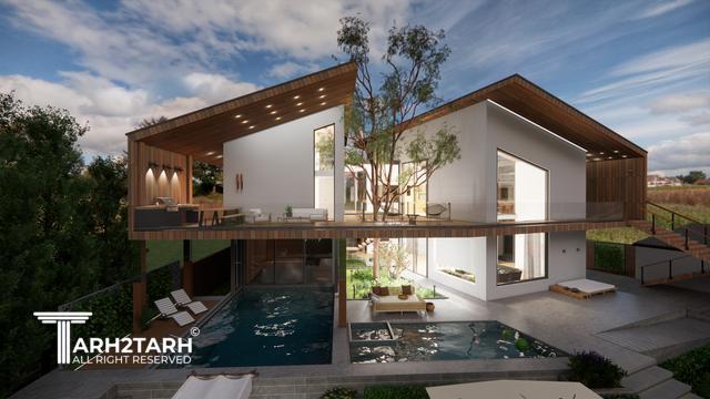 طراحی ویلا مزرعه