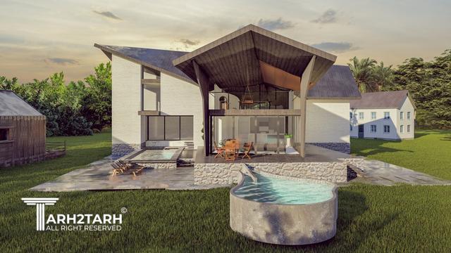 طراحی ویلا مزرعه